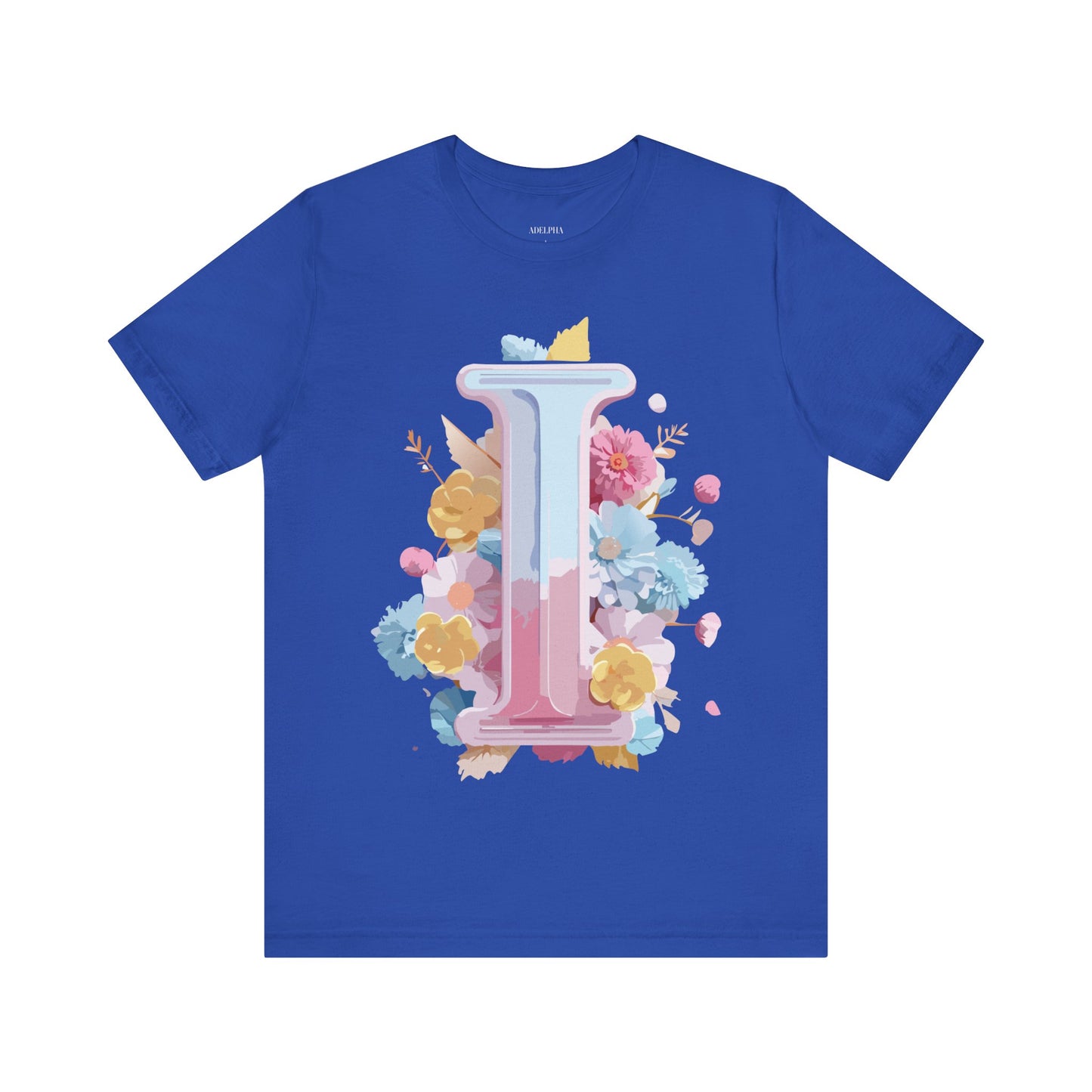 Natural Cotton Tee Shirt - Letters Collection - I Printify