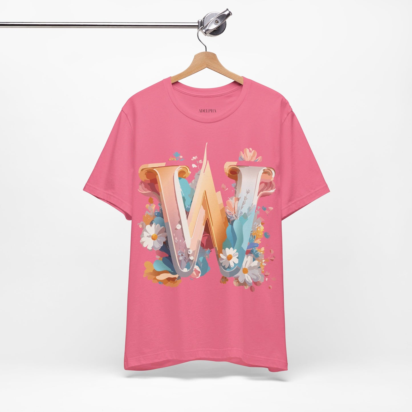 Natural Cotton Tee Shirt - Letters Collection - W Printify
