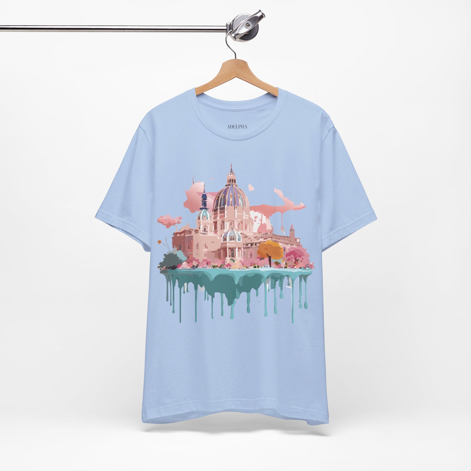 Natural Cotton Tee Shirt - Beautiful Places Collection - Vienna Printify