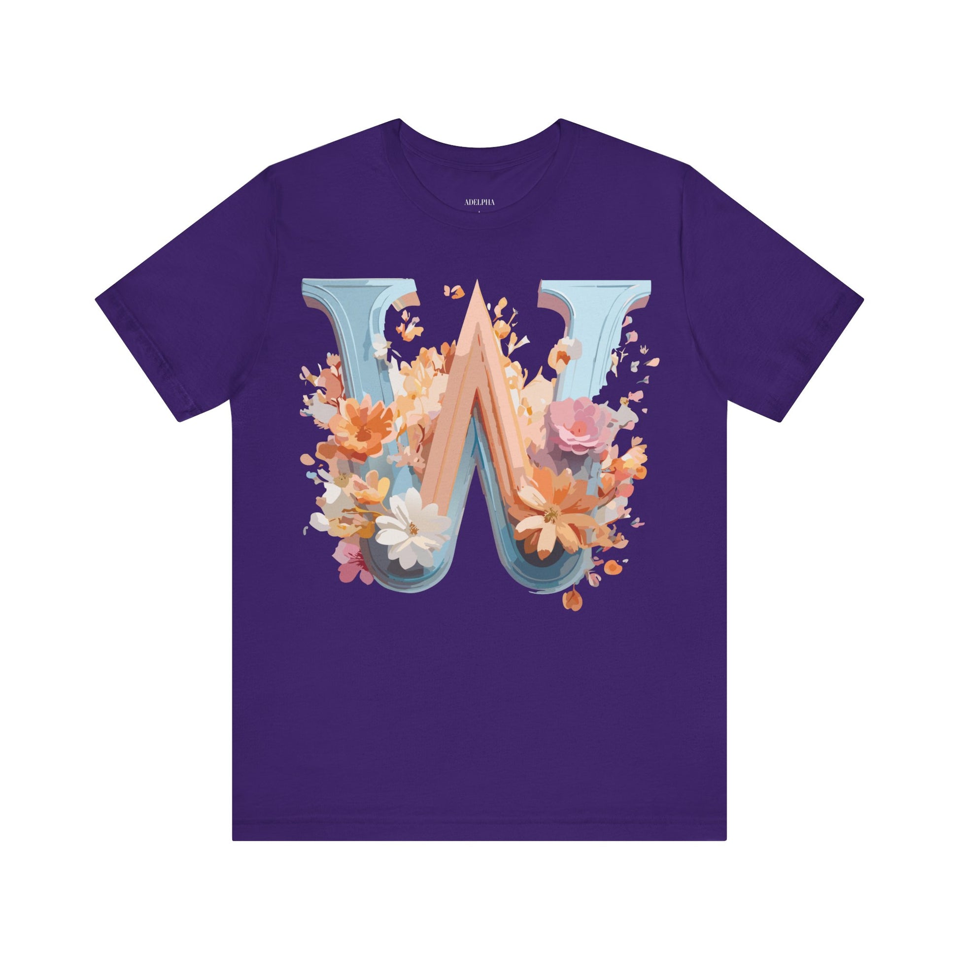 Natural Cotton Tee Shirt - Letters Collection - W Printify