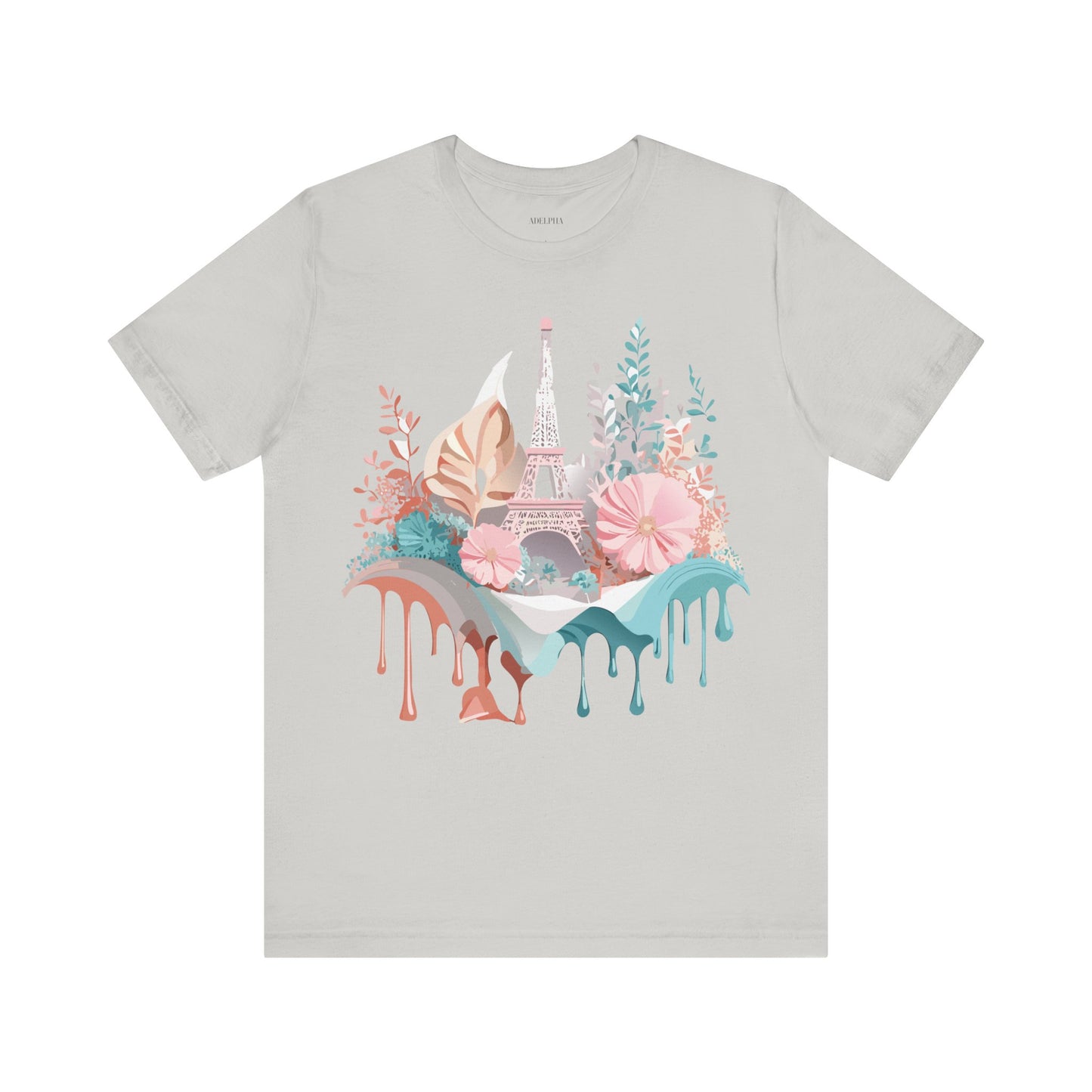 Natural Cotton Tee Shirt - Beautiful Places Collection - Paris Printify