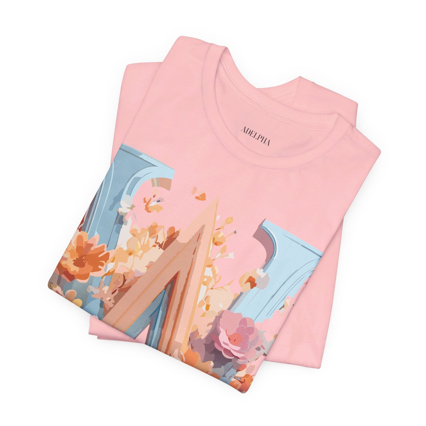 Natural Cotton Tee Shirt - Letters Collection - W Printify