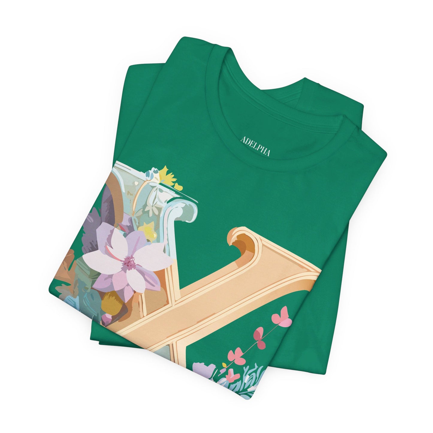 Natural Cotton Tee Shirt - Letters Collection - X Printify
