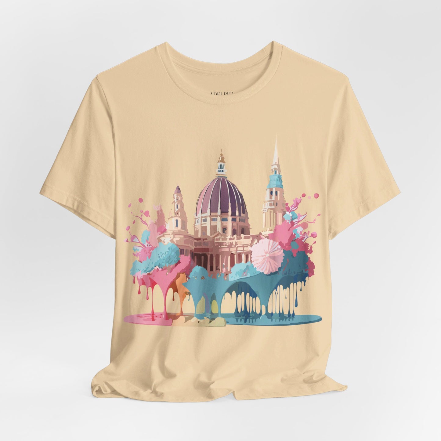 Natural Cotton Tee Shirt - Beautiful Places Collection - Vienna Printify