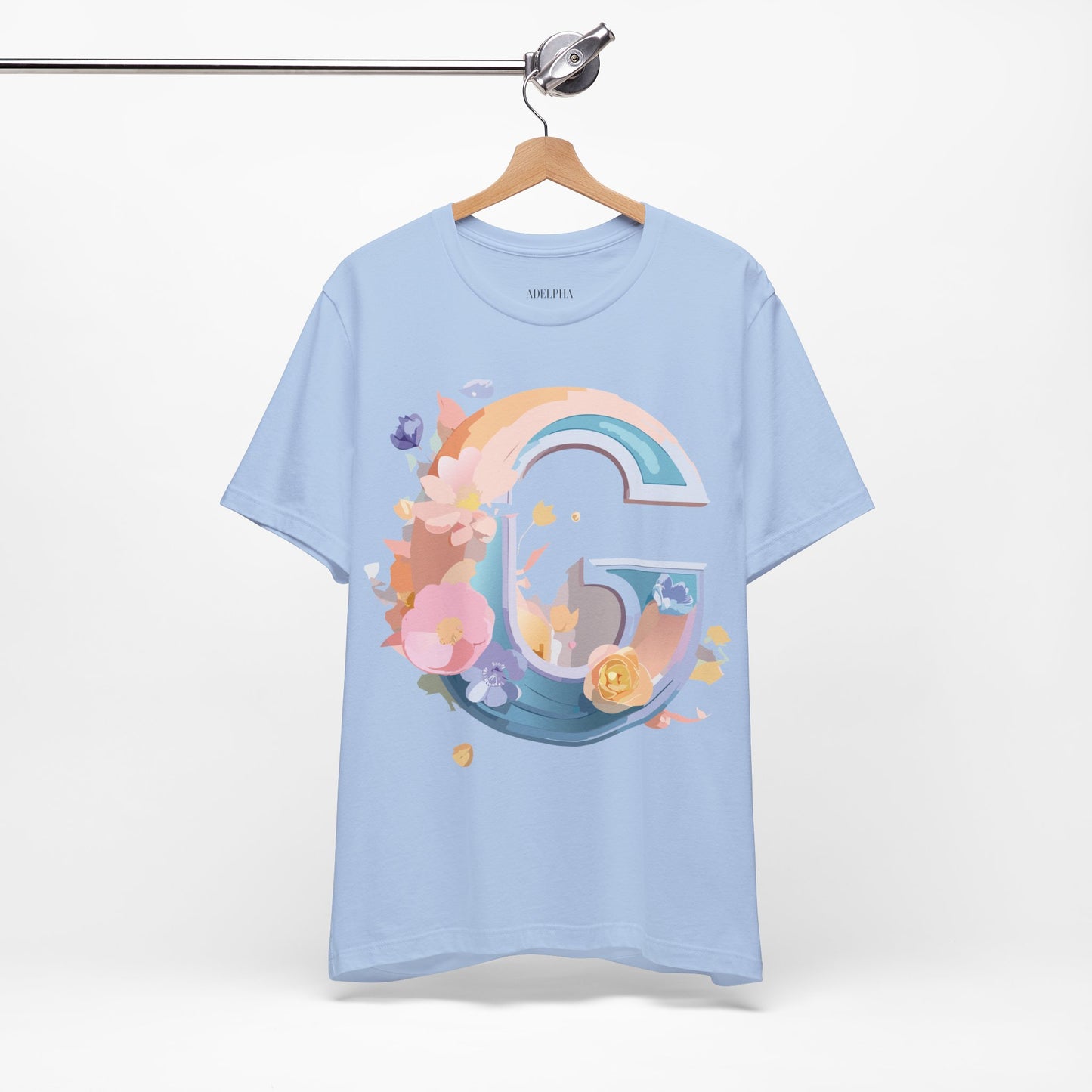 Natural Cotton Tee Shirt - Letters Collection - G Printify