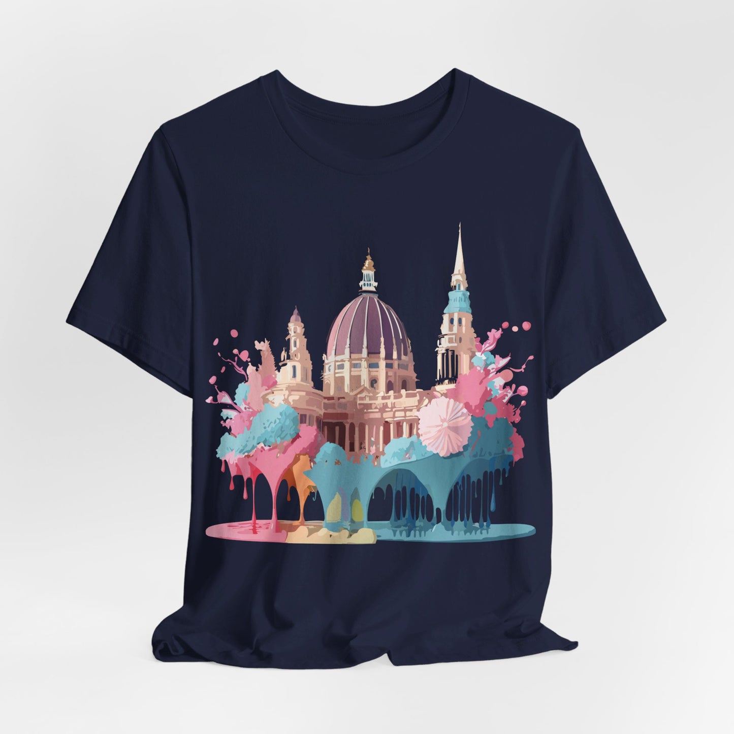 Natural Cotton Tee Shirt - Beautiful Places Collection - Vienna Printify