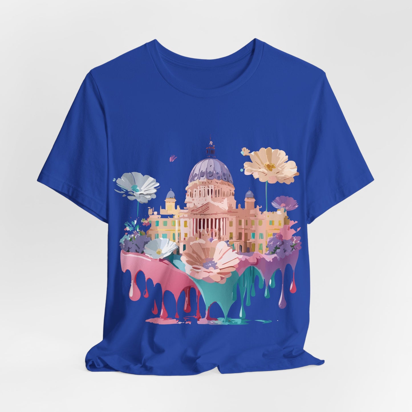 Natural Cotton Tee Shirt - Beautiful Places Collection - Madrid Printify