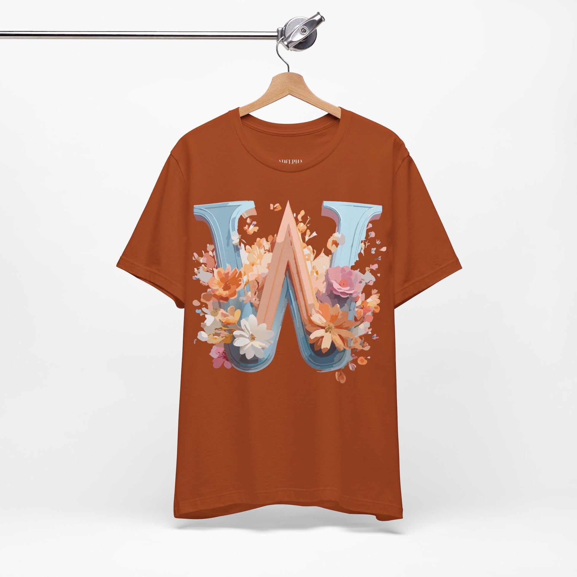 Natural Cotton Tee Shirt - Letters Collection - W Printify