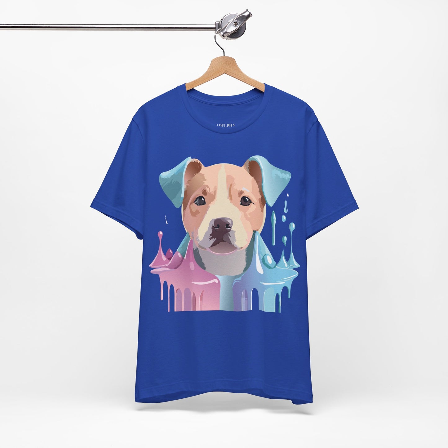 Natural Cotton Tee Shirt with Dog Printify