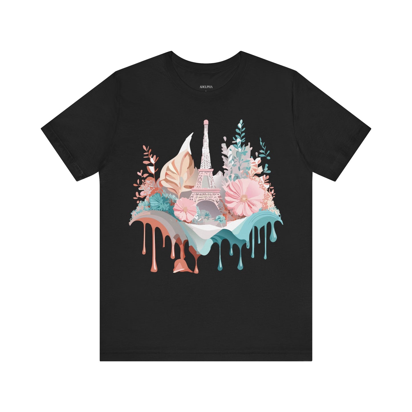 Natural Cotton Tee Shirt - Beautiful Places Collection - Paris Printify