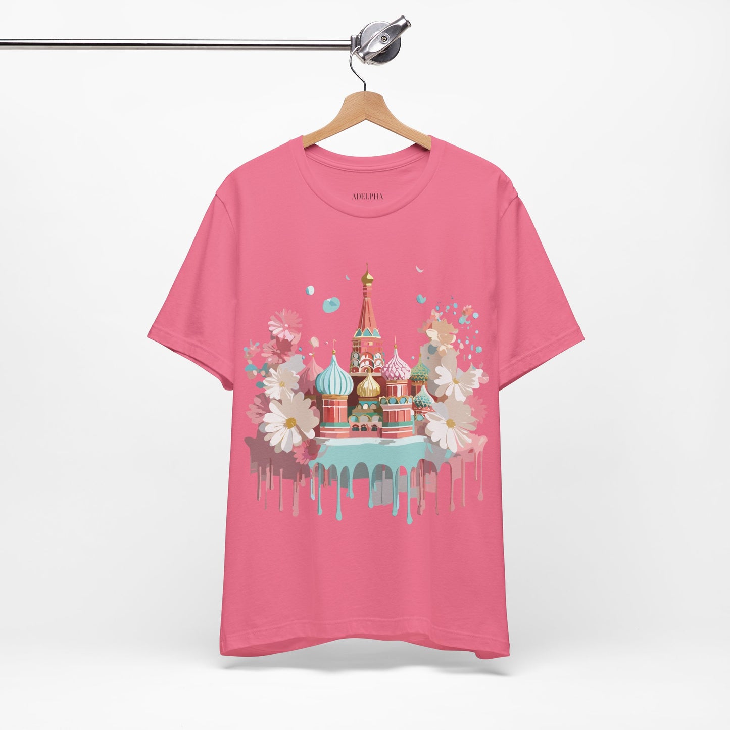 Natural Cotton Tee Shirt - Beautiful Places Collection - Moscow Printify