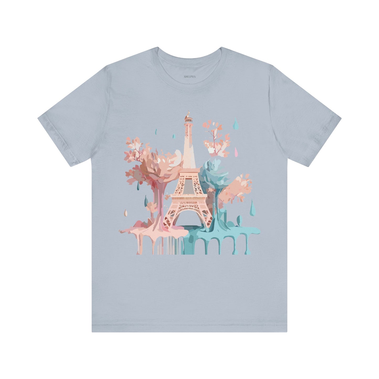 Natural Cotton Tee Shirt - Beautiful Places Collection - Paris Printify