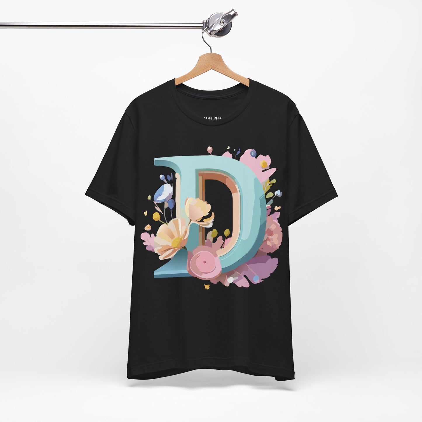 Natural Cotton Tee Shirt - Letters Collection - D Printify