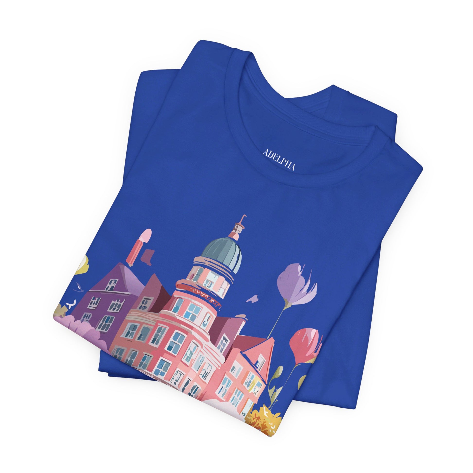 Natural Cotton Tee Shirt - Beautiful Places Collection - Amsterdam Printify