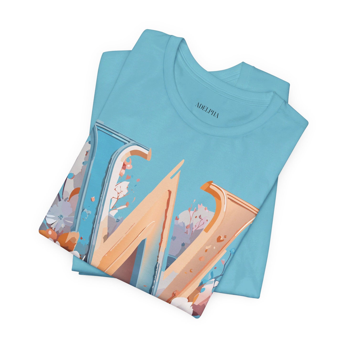Natural Cotton Tee Shirt - Letters Collection - W Printify