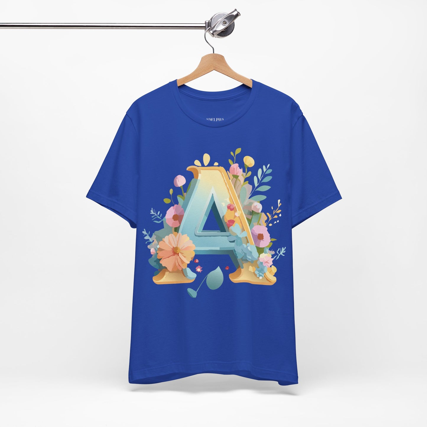 Natural Cotton Tee Shirt - Letters Collection - A Printify