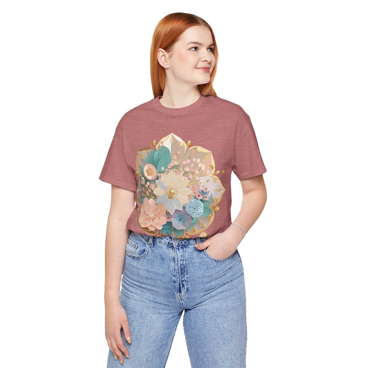 Natural Cotton Tee Shirt - Medallion Collection Printify