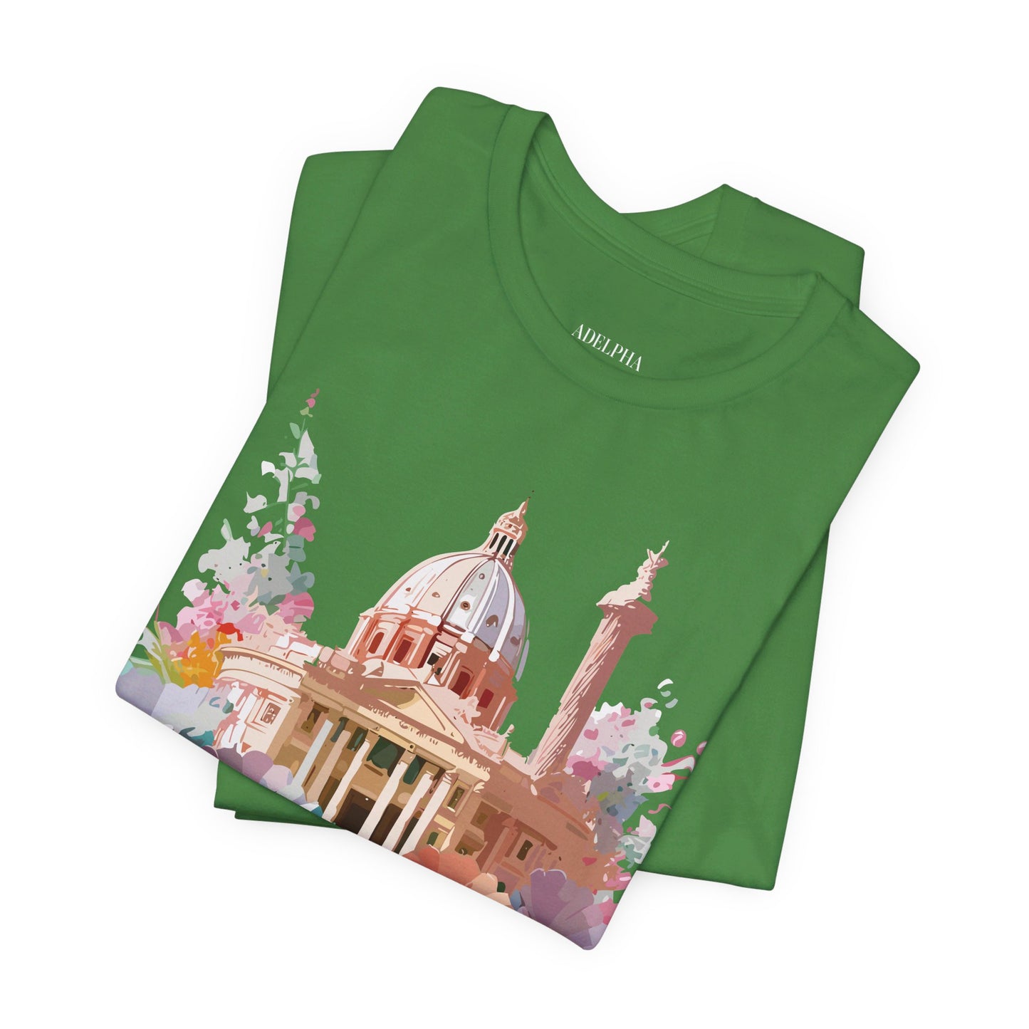Natural Cotton Tee Shirt - Beautiful Places Collection - Rome Printify