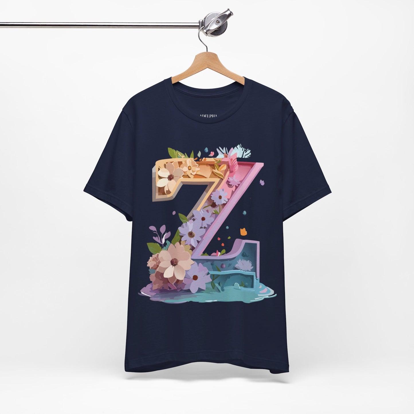 Natural Cotton Tee Shirt - Letters Collection - Z Printify