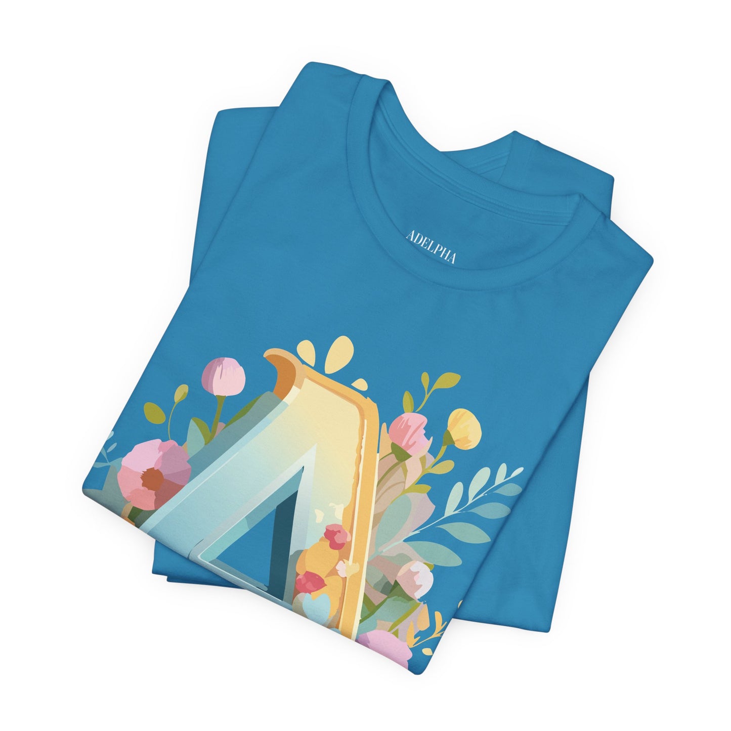 Natural Cotton Tee Shirt - Letters Collection - A Printify