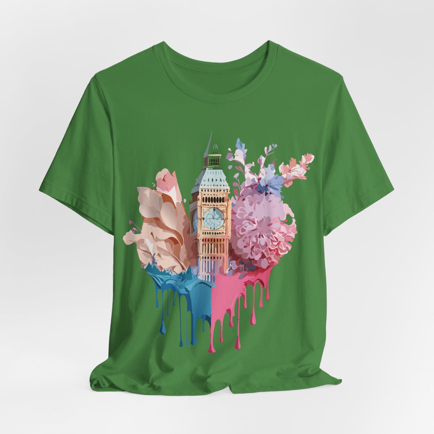 Natural Cotton Tee Shirt - Beautiful Places Collection - London Printify