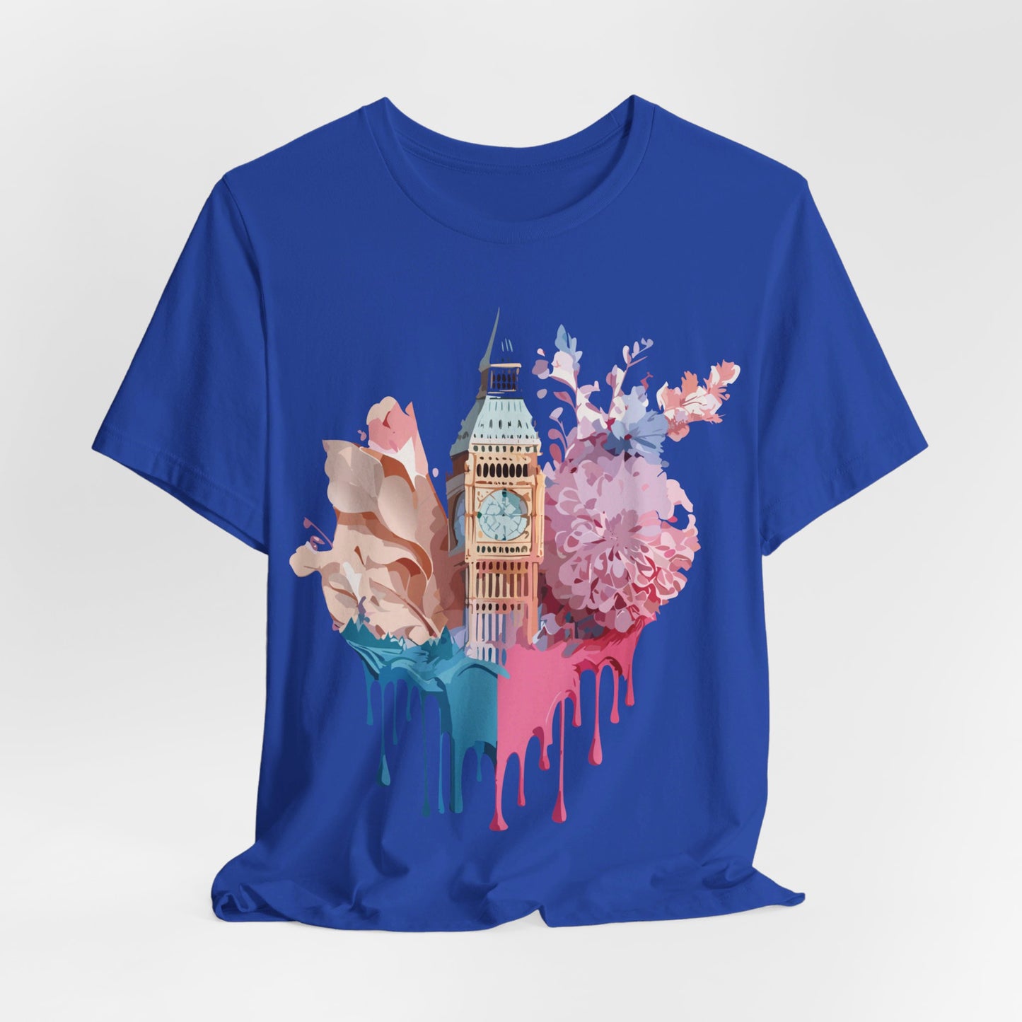 Natural Cotton Tee Shirt - Beautiful Places Collection - London Printify