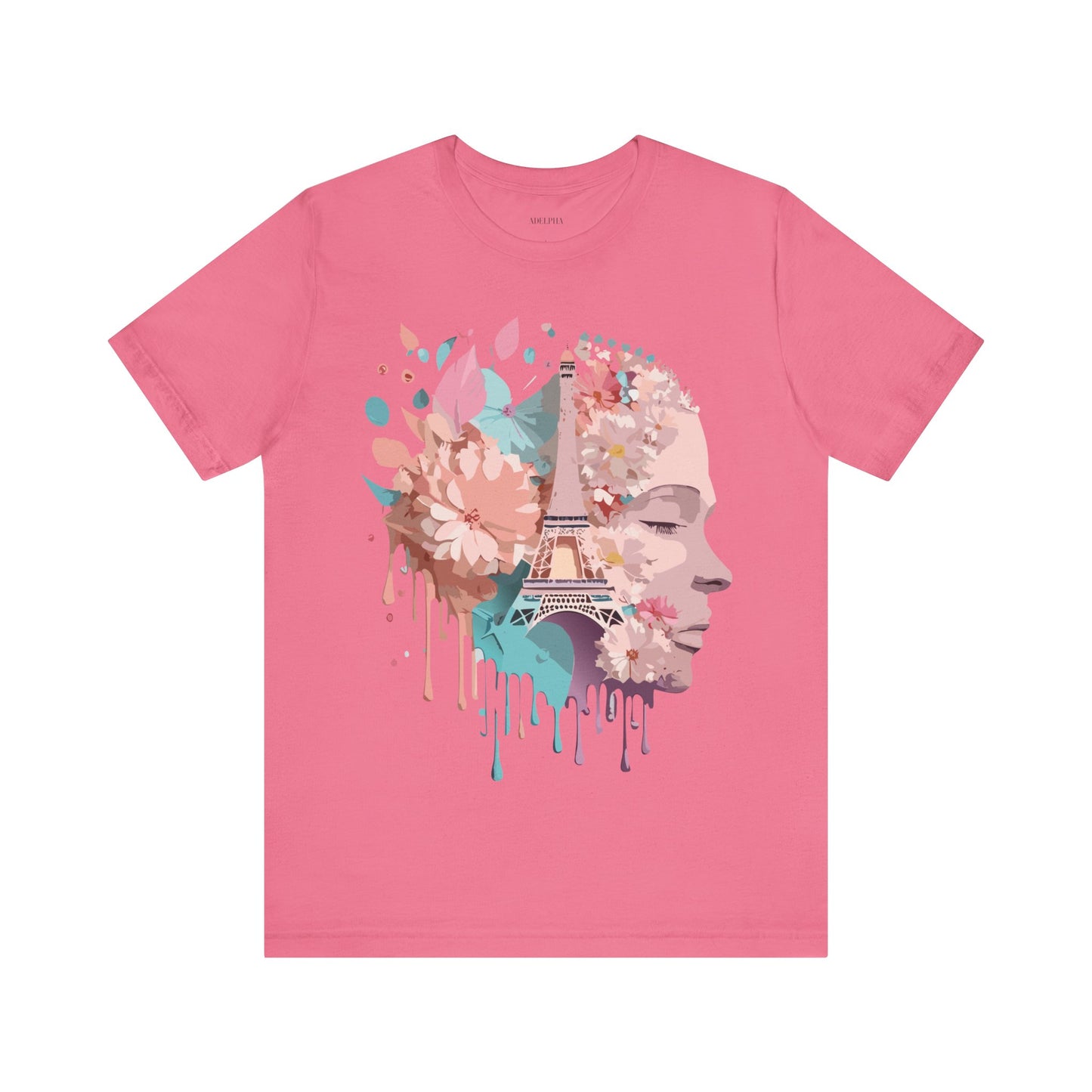 Natural Cotton Tee Shirt - Beautiful Places Collection - Paris Printify