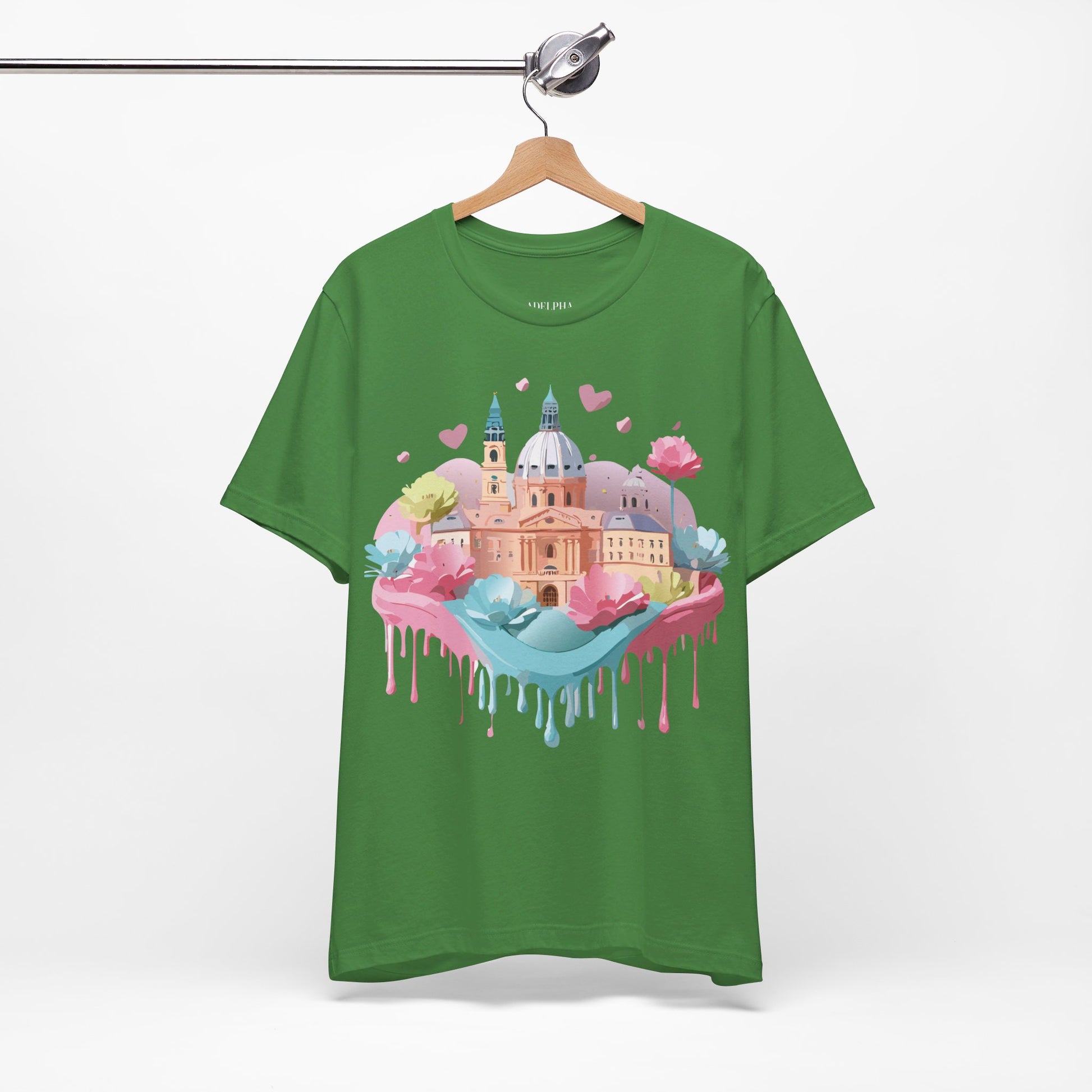 Natural Cotton Tee Shirt - Beautiful Places Collection - Prague Printify