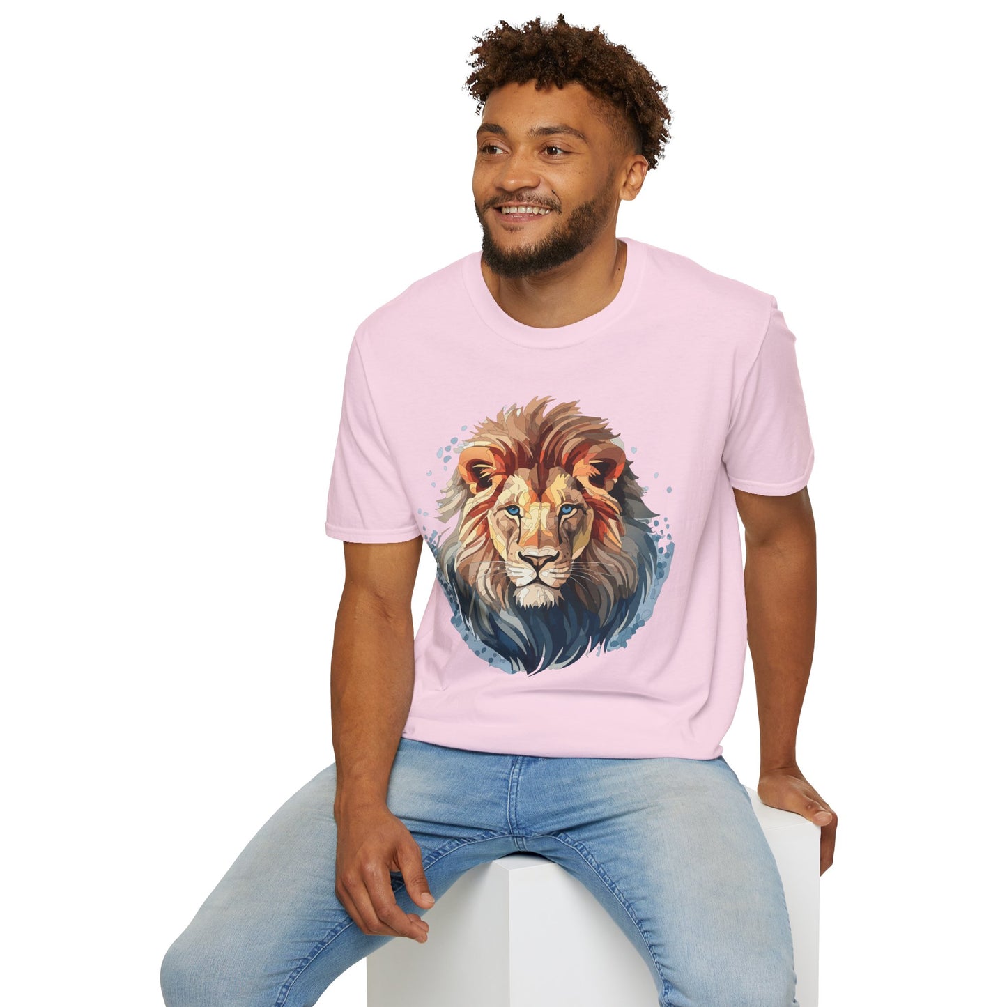Lion Shirt, Shirt with Lion, Floral Lion Tee, Shirt with Animals