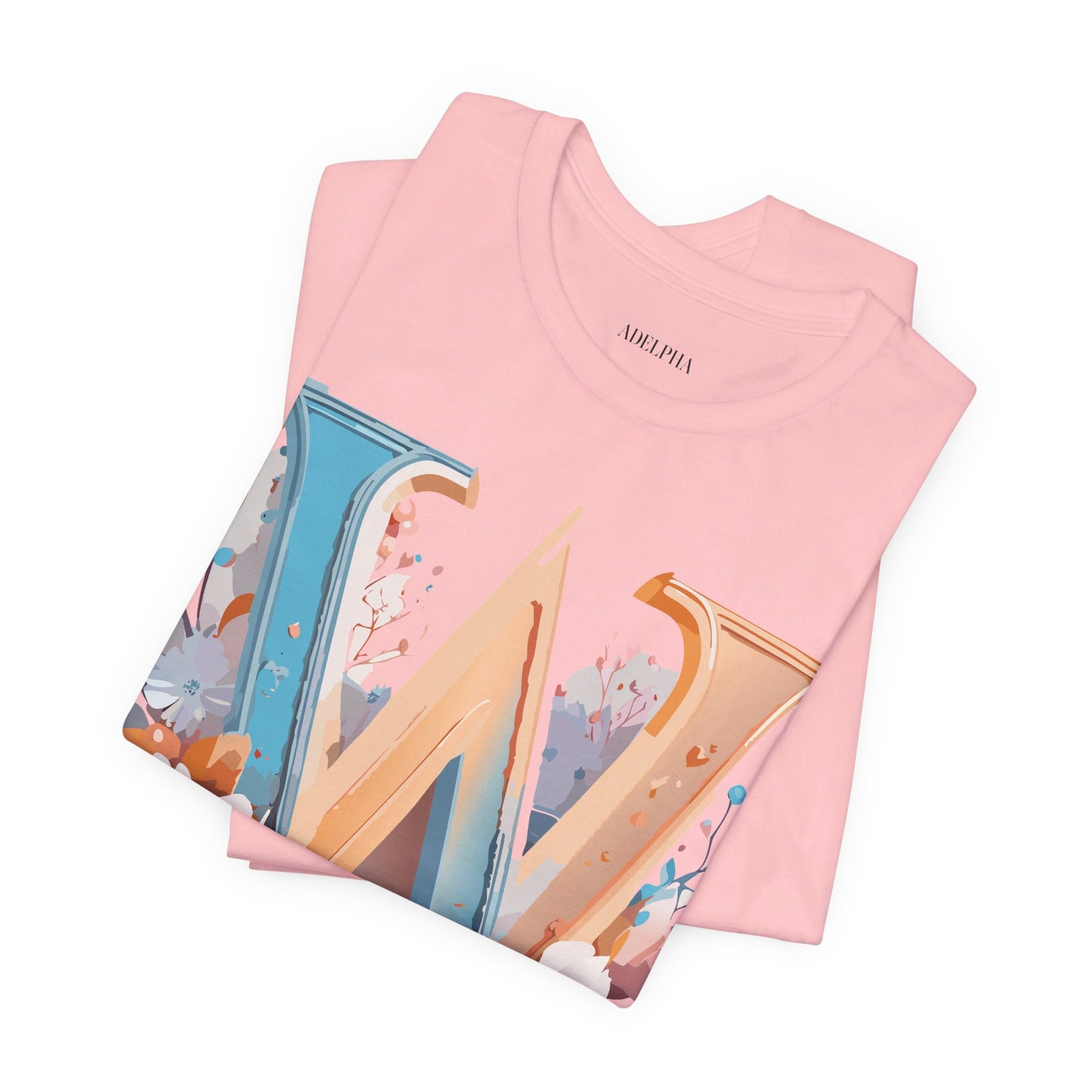 Natural Cotton Tee Shirt - Letters Collection - W Printify