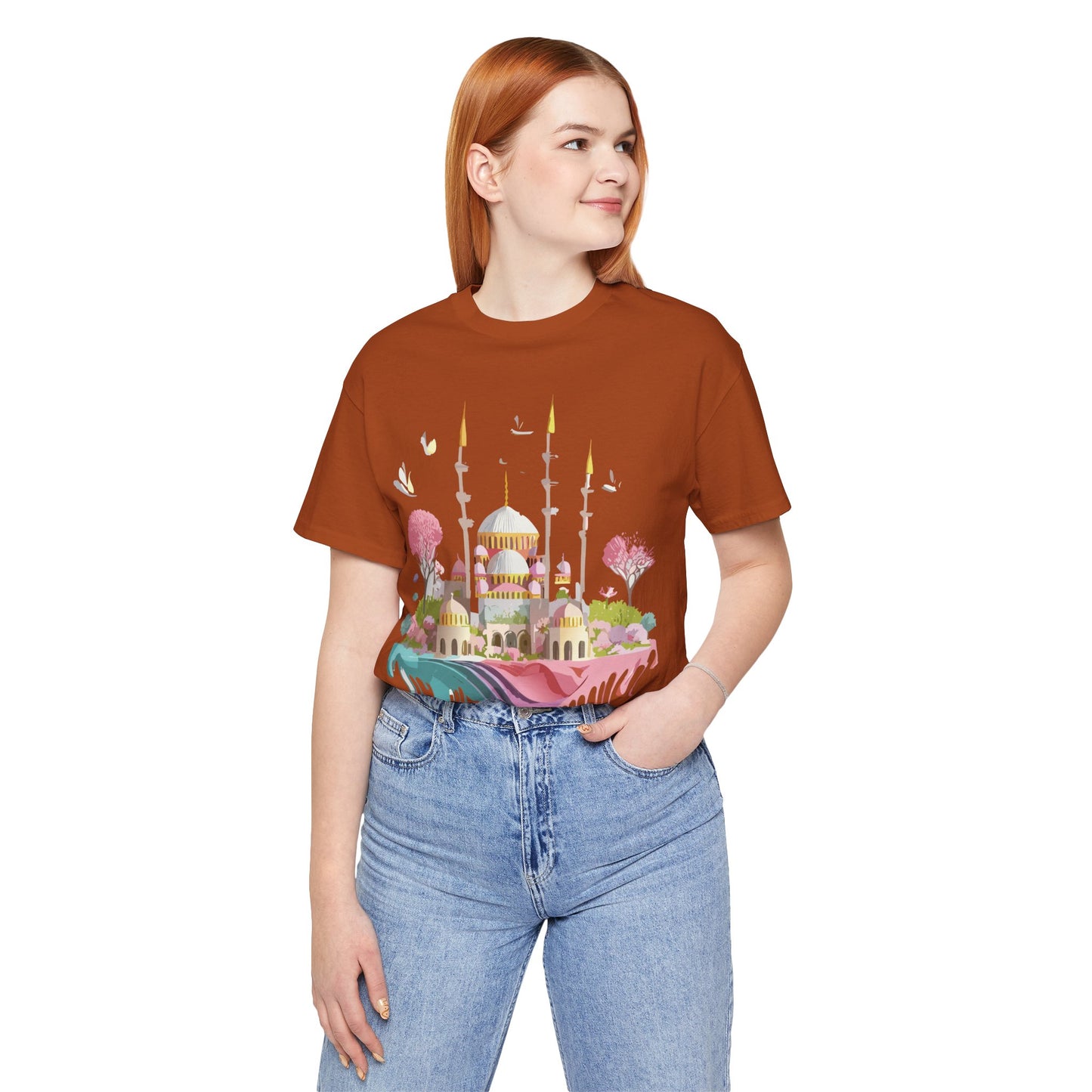 Natural Cotton Tee Shirt - Istanbul, Turkey Printify