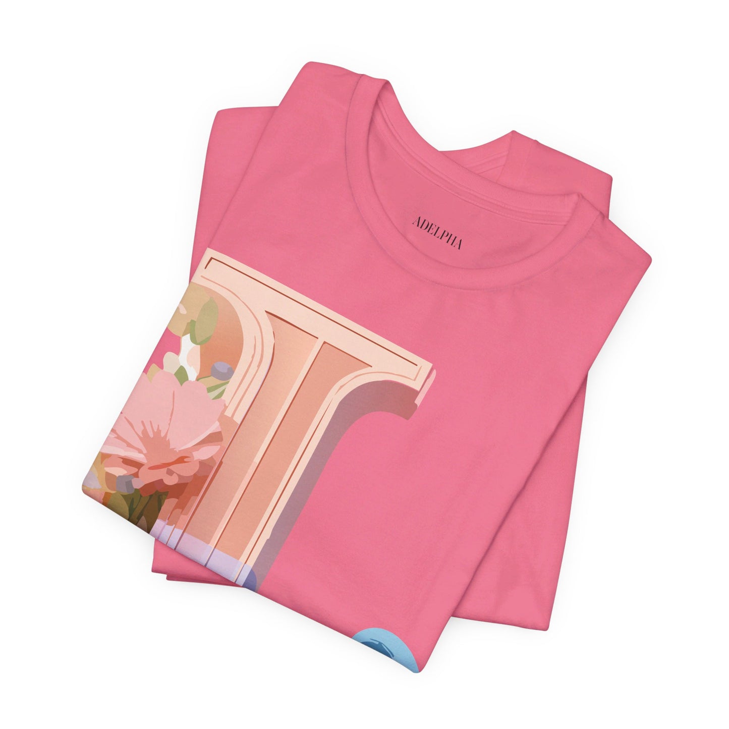 Natural Cotton Tee Shirt - Letters Collection - L Printify
