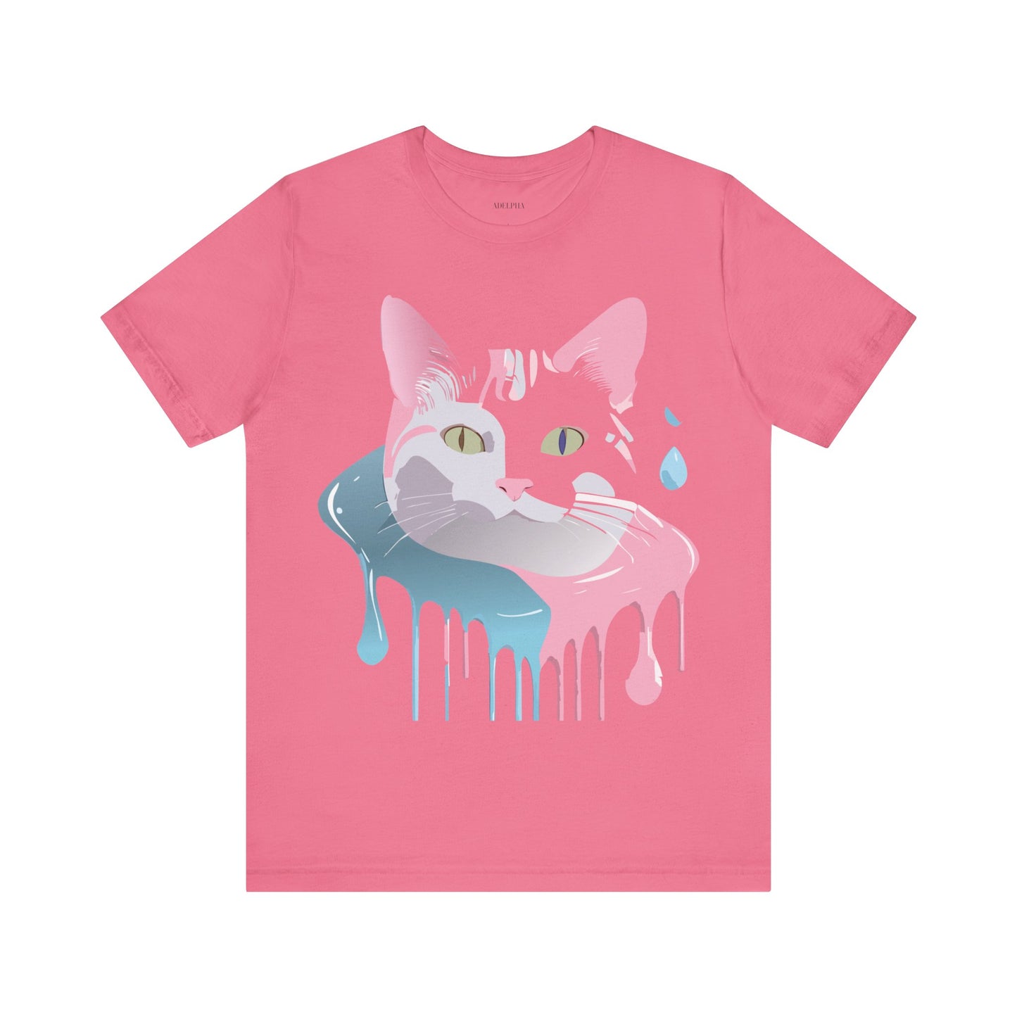 Natural Cotton Tee Shirt with Cat Printify