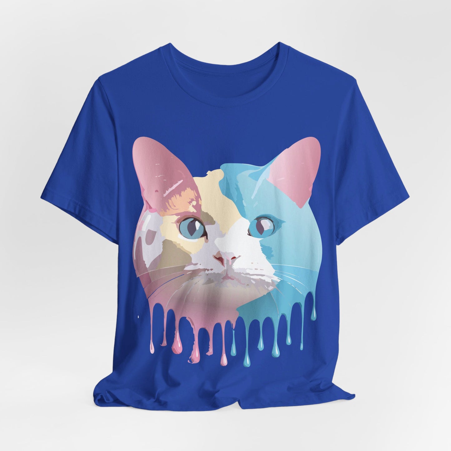Natural Cotton Tee Shirt with Cat Printify