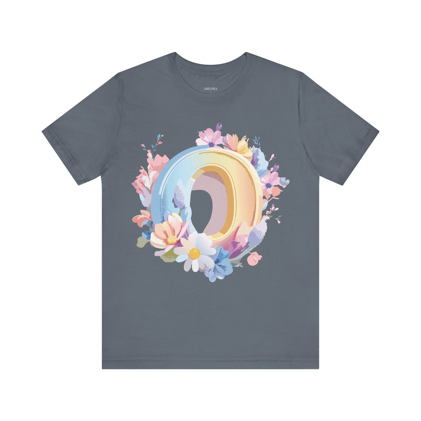 Natural Cotton Tee Shirt - Letters Collection - O Printify