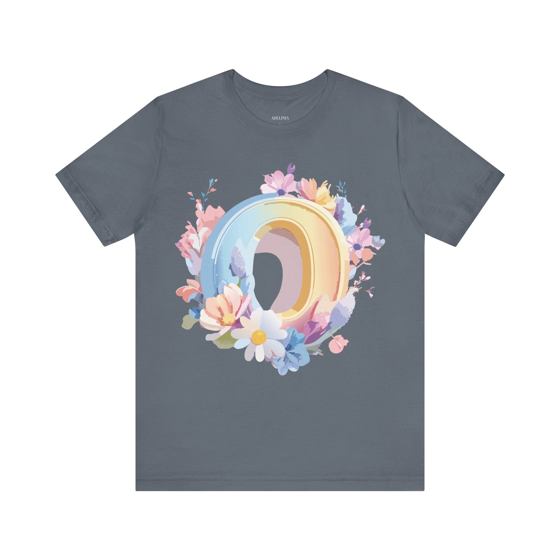 Natural Cotton Tee Shirt - Letters Collection - O Printify