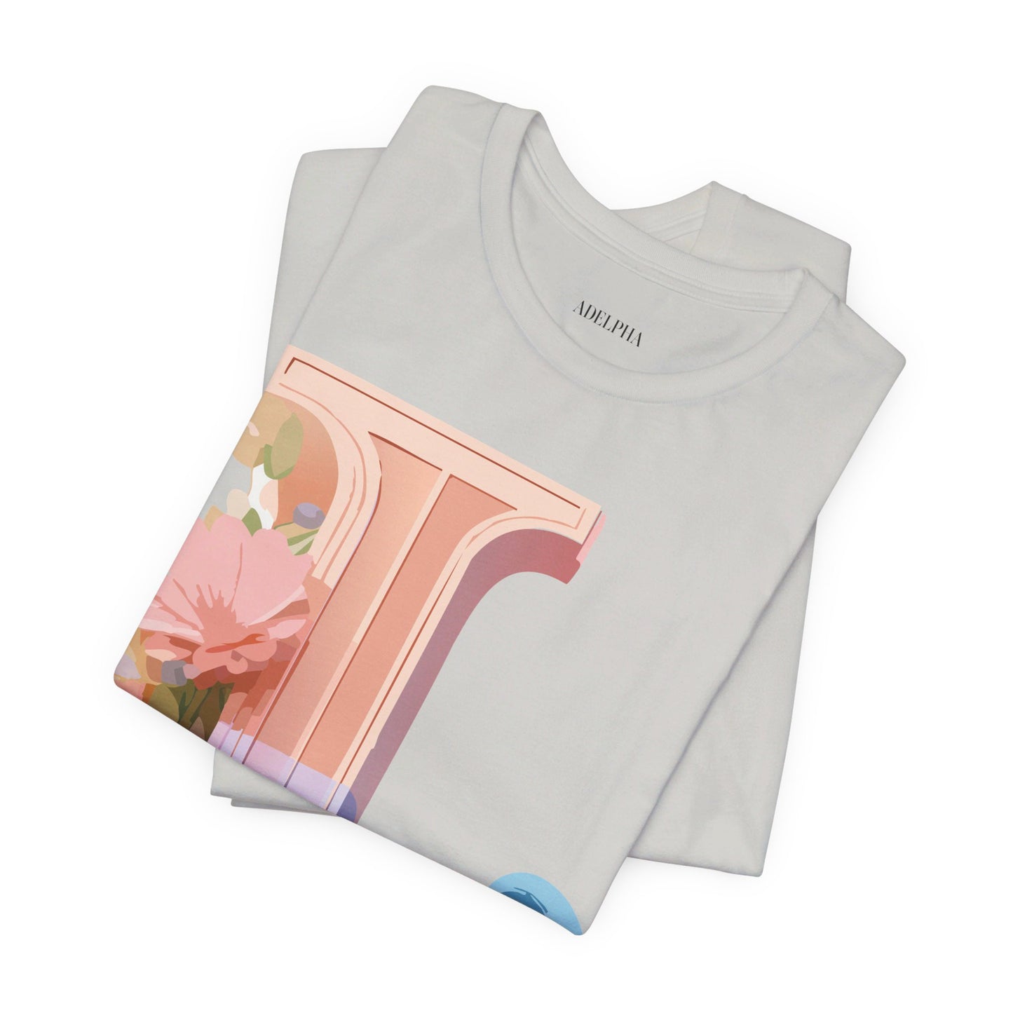 Natural Cotton Tee Shirt - Letters Collection - L Printify