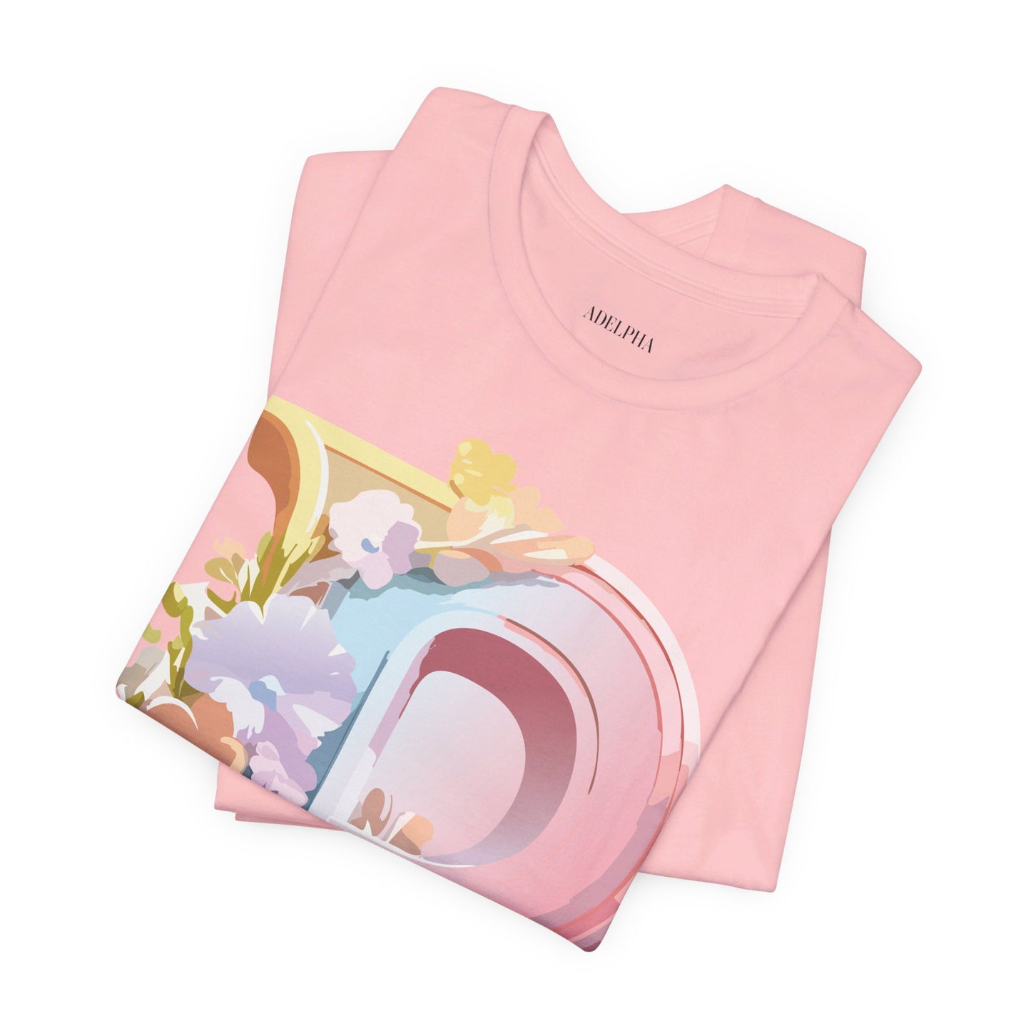 Natural Cotton Tee Shirt - Letters Collection - P Printify