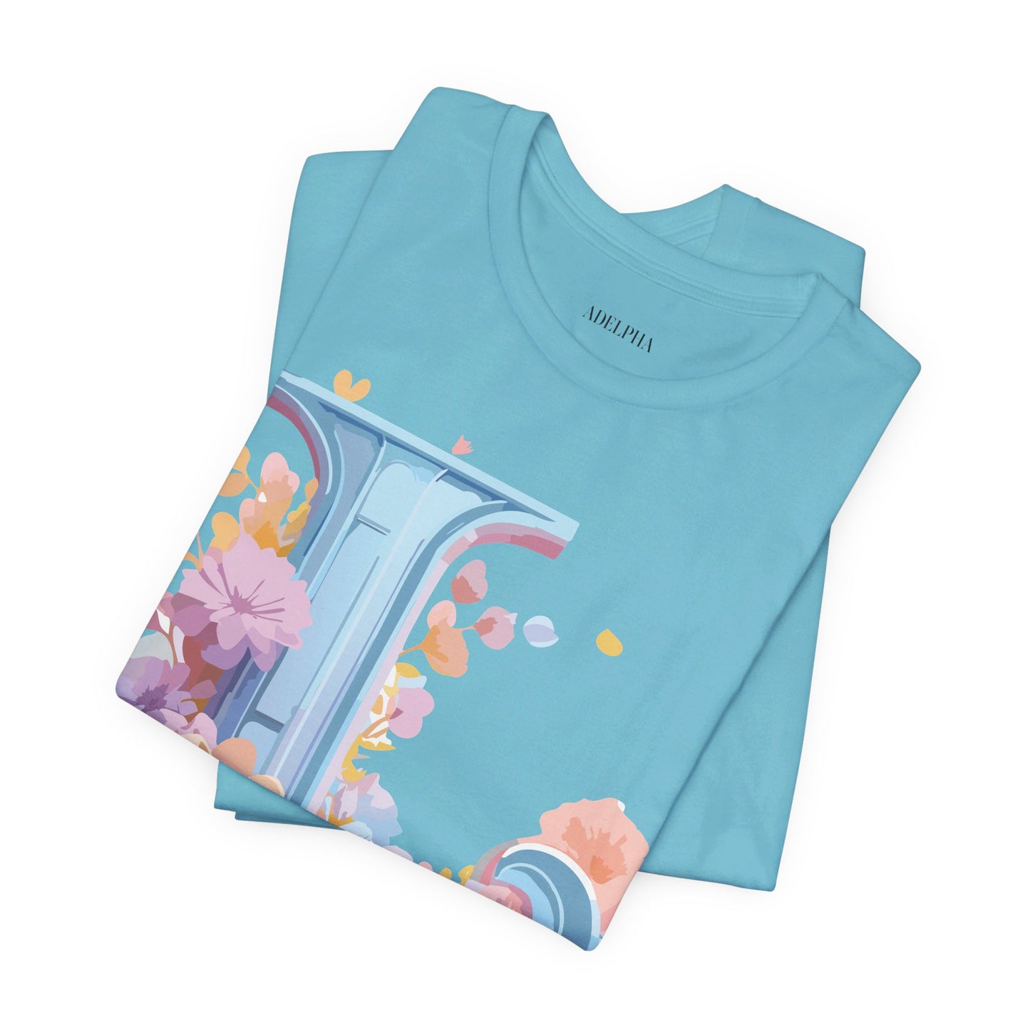 Natural Cotton Tee Shirt - Letters Collection - L Printify