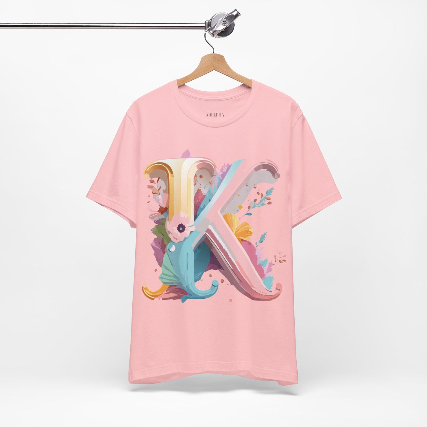 Natural Cotton Tee Shirt - Letters Collection - K Printify