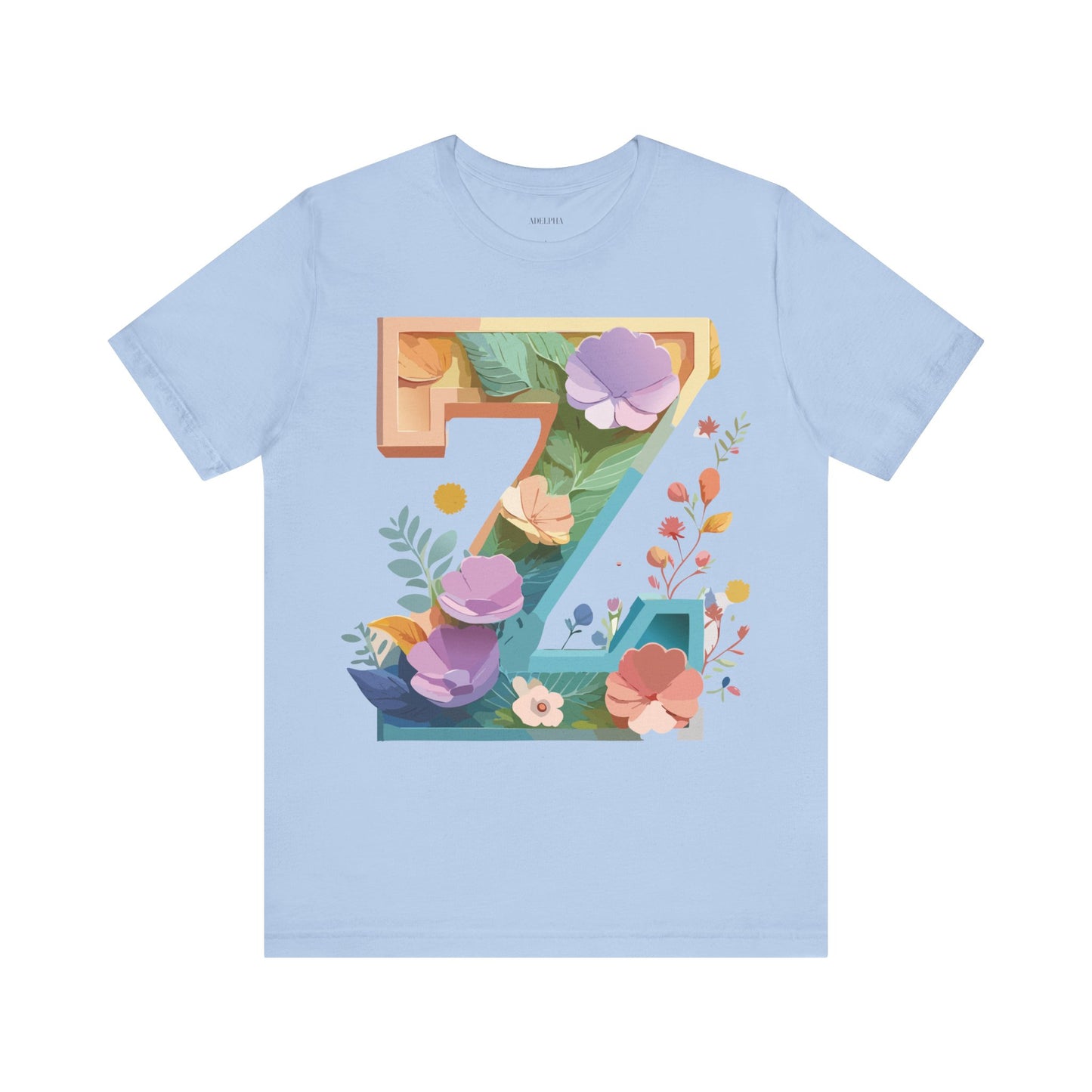 Natural Cotton Tee Shirt - Letters Collection - Z Printify