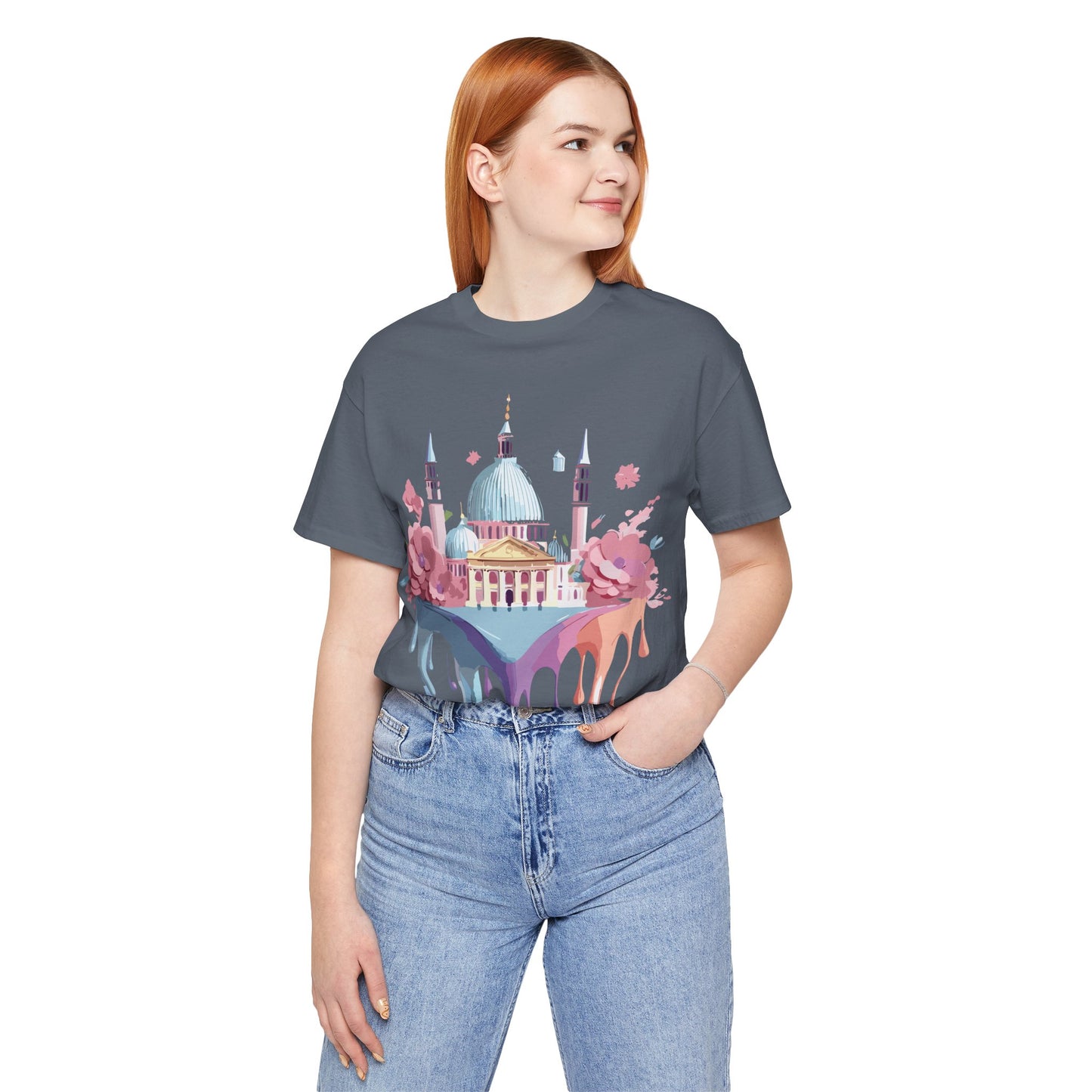 Natural Cotton Tee Shirt - Beautiful Places Collection - Venice Printify