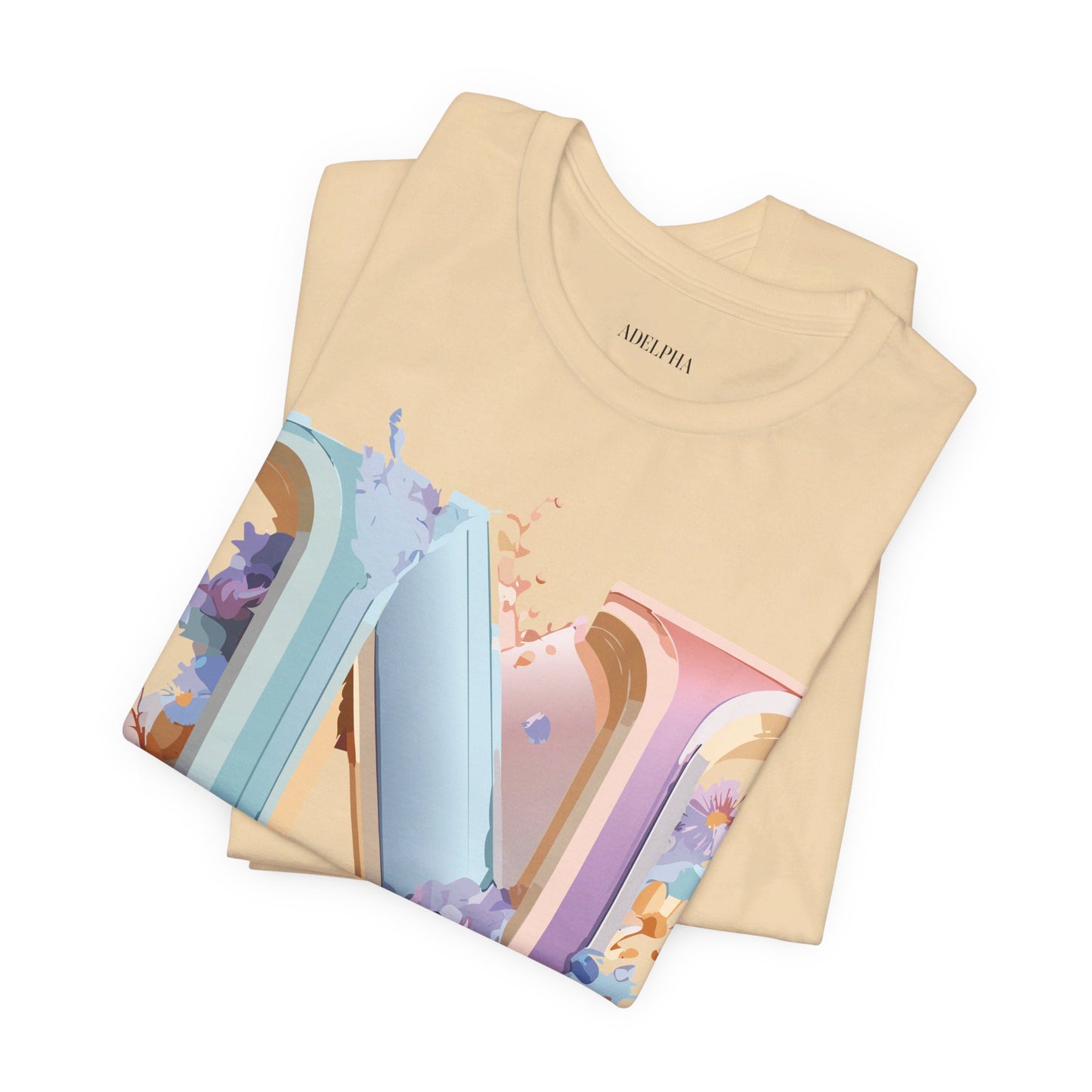 Natural Cotton Tee Shirt - Letters Collection - N Printify