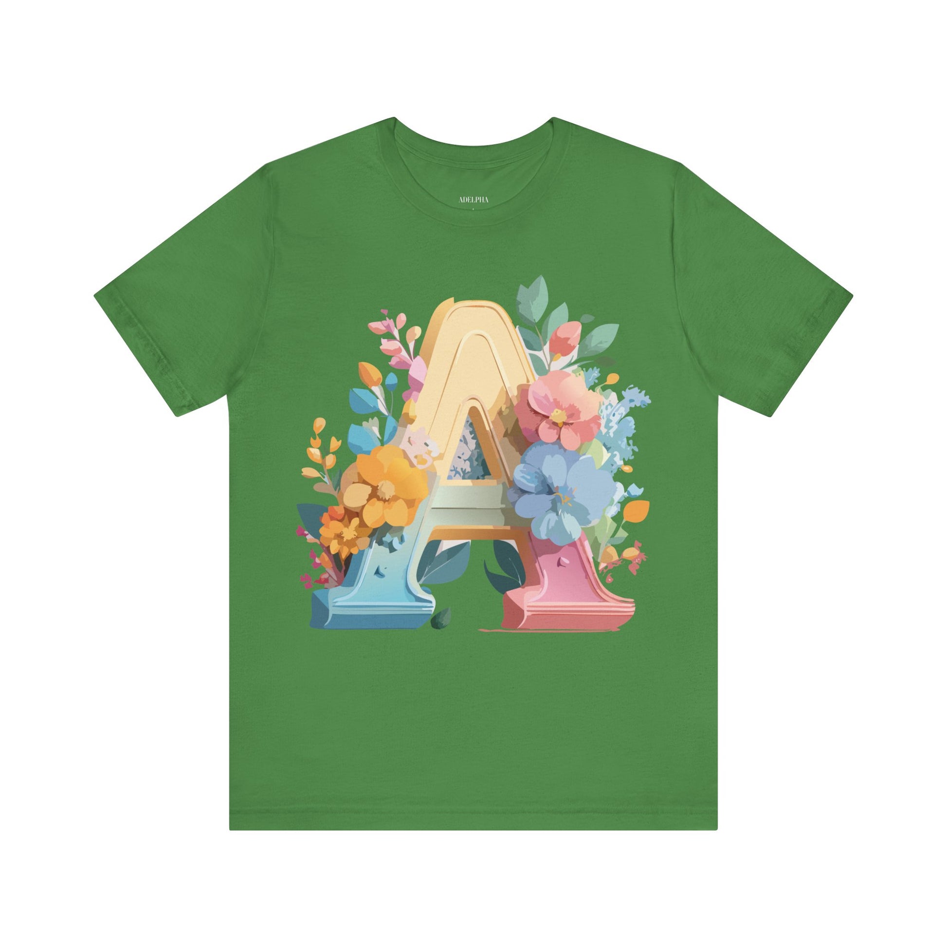 Natural Cotton Tee Shirt - Letters Collection - A Printify