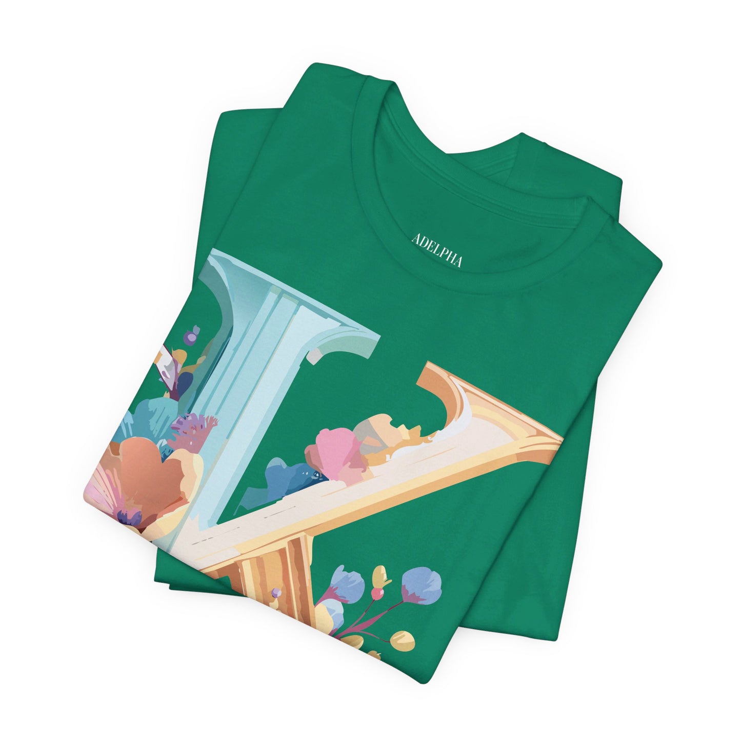 Natural Cotton Tee Shirt - Letters Collection - K Printify