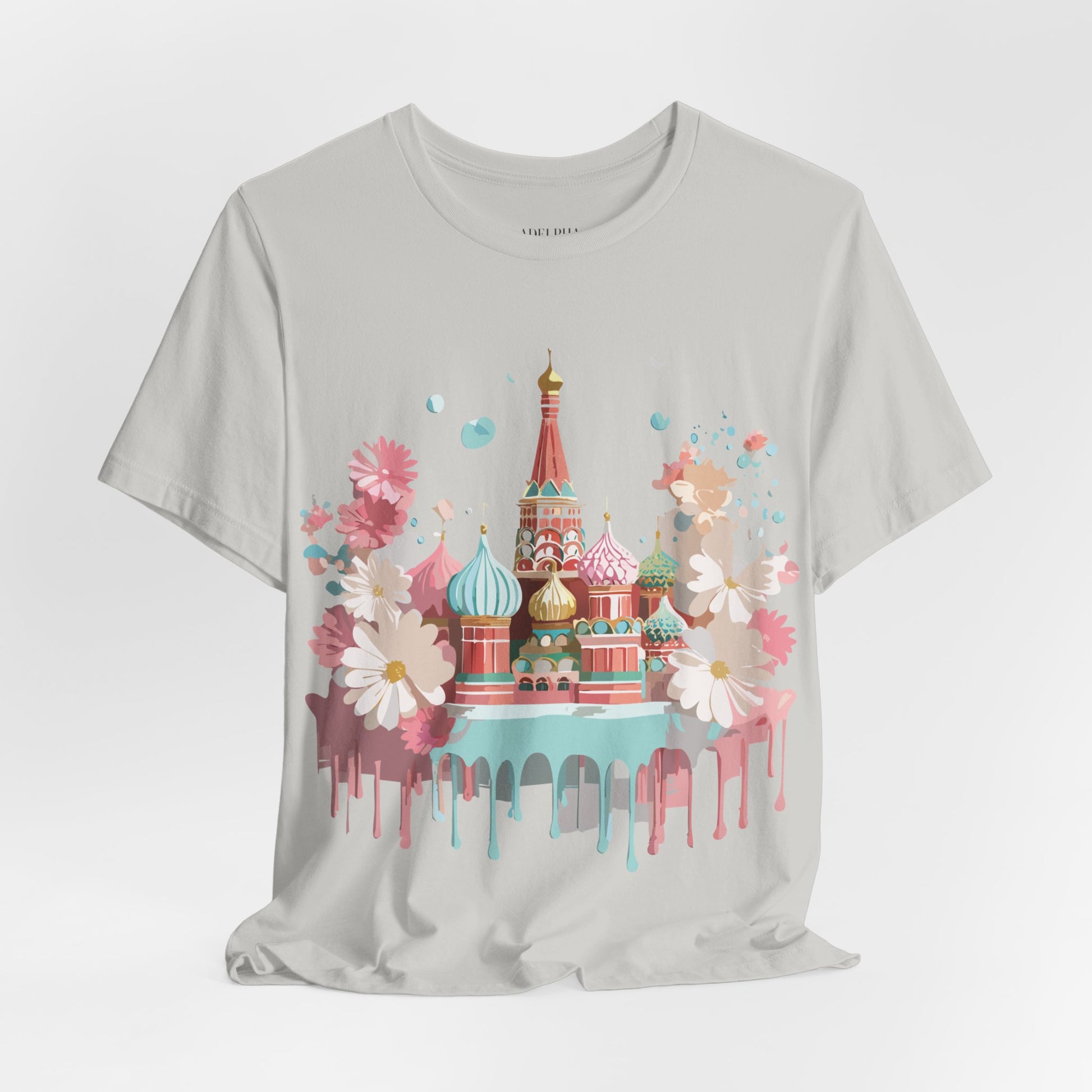 Natural Cotton Tee Shirt - Beautiful Places Collection - Moscow Printify