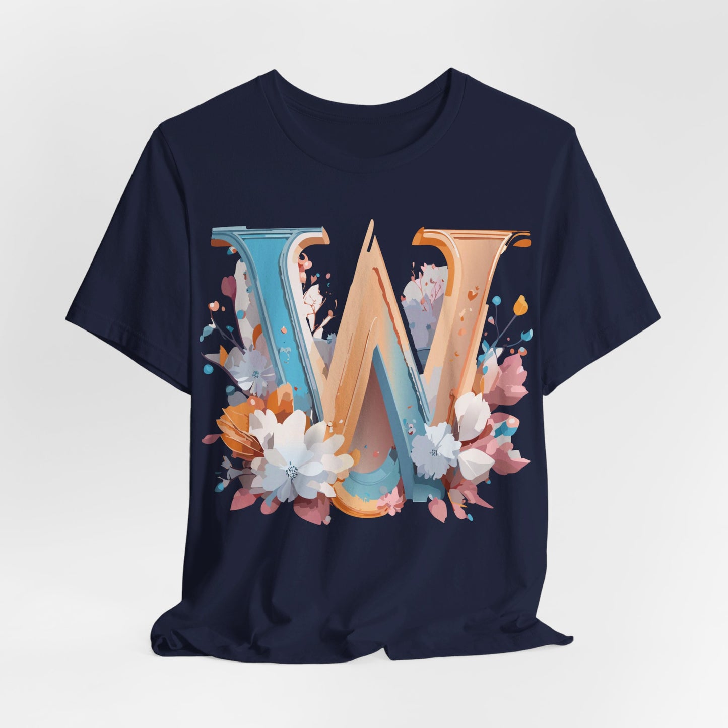 Natural Cotton Tee Shirt - Letters Collection - W Printify