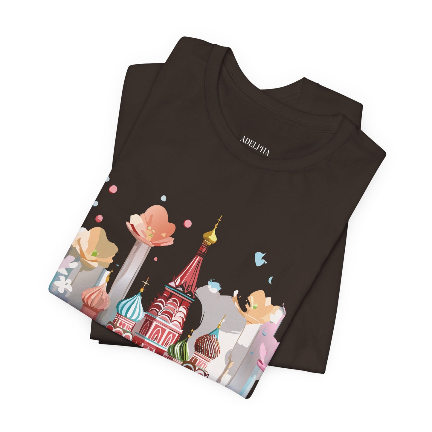 Natural Cotton Tee Shirt - Beautiful Places Collection - Moscow Printify