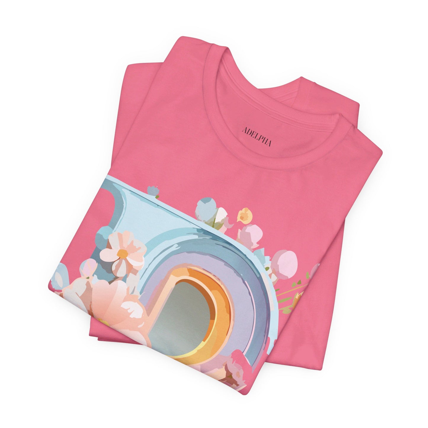 Natural Cotton Tee Shirt - Letters Collection - P Printify