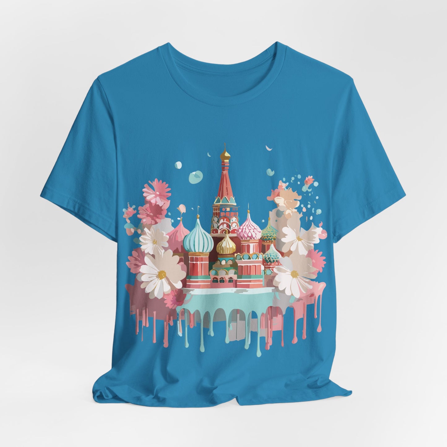 Natural Cotton Tee Shirt - Beautiful Places Collection - Moscow Printify